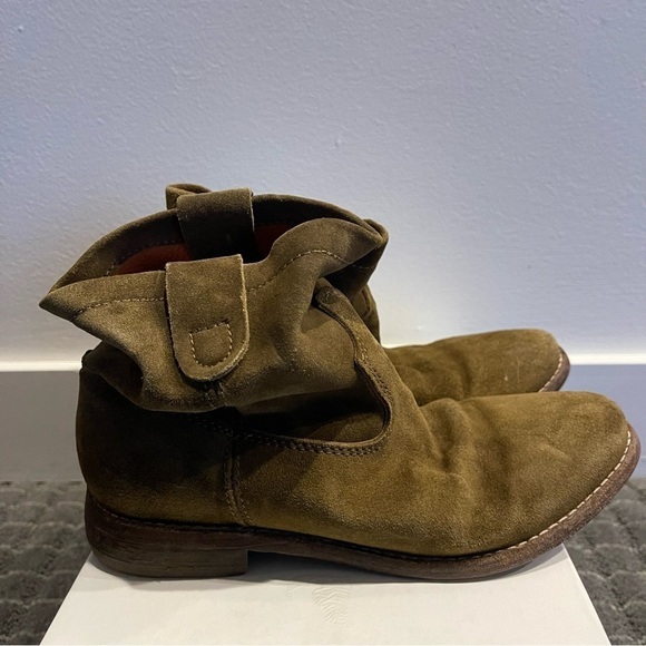 Isabel Marant pour H&M Kids Suede Olive Boots size 35 - Picture 4 of 6
